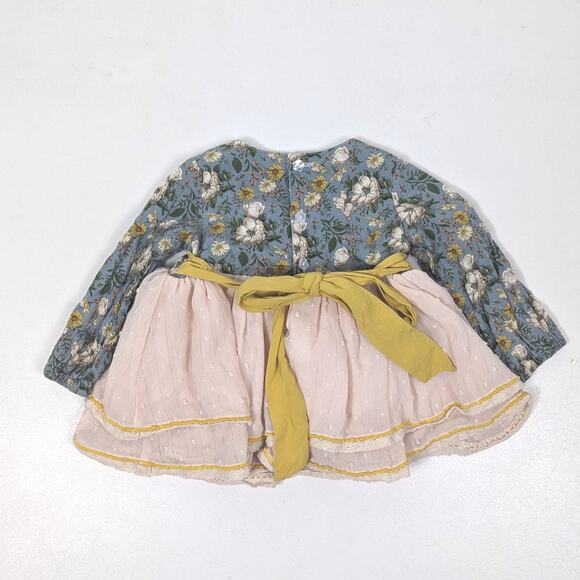 Love & Grow Clothing Co Tunic Baby Girls Size 12m Floral Flowy Boutique - Picture 4 of 6
